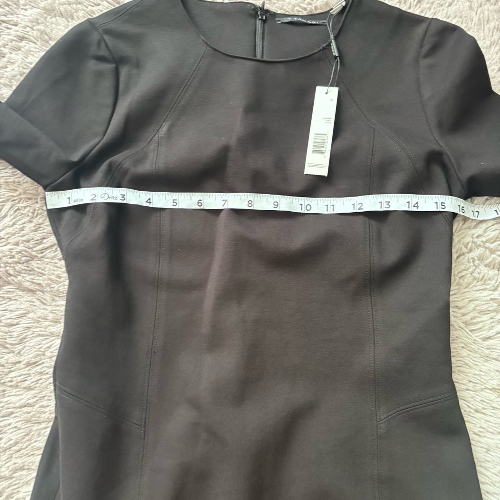 NWT T Tahiti Judianne Fitted black Sheath Dress size 4 - Picture 7 of 11